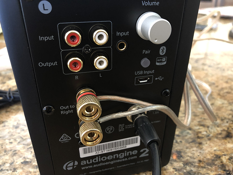 Audioengine A2+ Wireless Computer Speakers Back