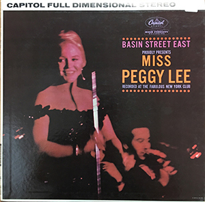 Peggy Lee, Basin Street East, Capitol Records