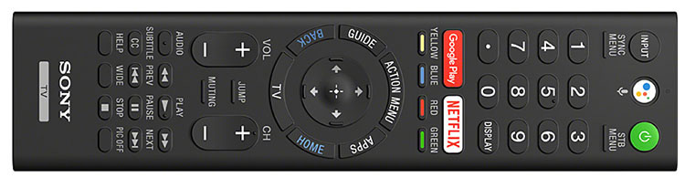Sony XBR-65A9F OLED Ultra HD TV Remote