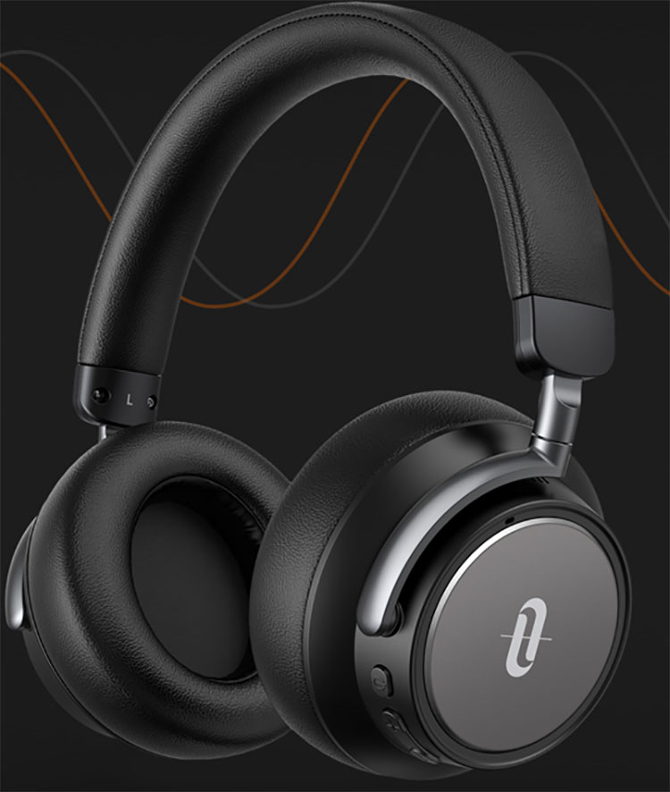 TaoTronics Hybrid Active Noise Canceling Headphones Bluetooth Wireless Headphones SoundSurge 46 Over Ear Headphones with Deep Bass Fast Charge 30H Playtime for Travel Work TV PC Champagne