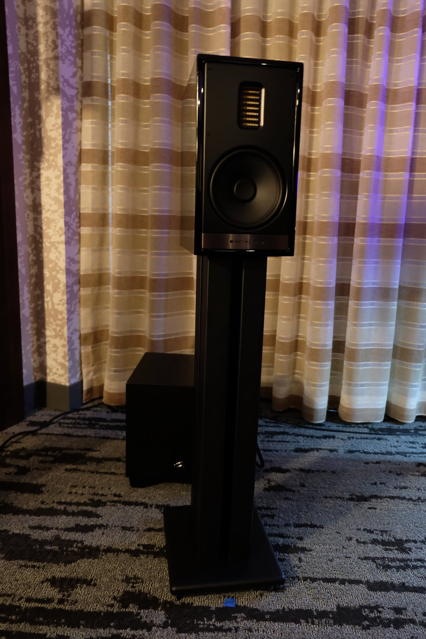 MartinLogan Motion 35XTi bookshelf speakers and a pair of ML Dynamo 800X subwoofers