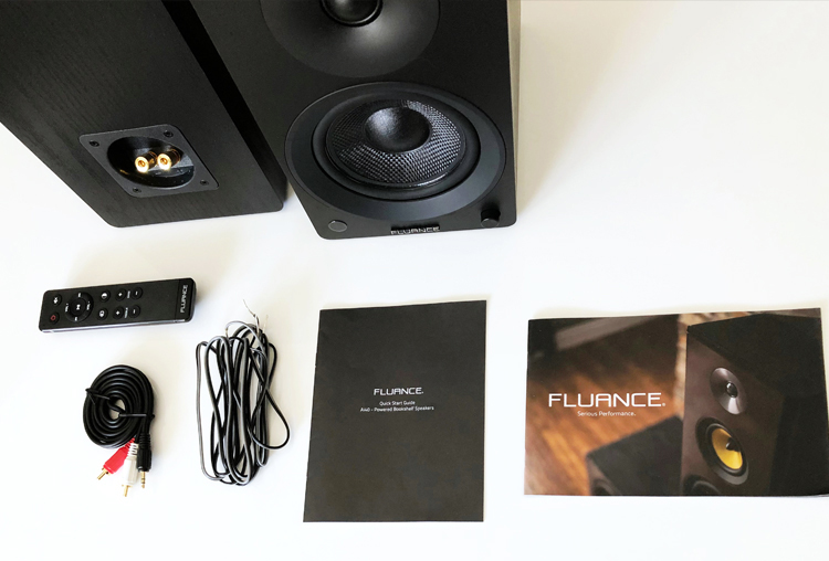 Fluance Ai40 Powered Bookshelf Speakers Packaging