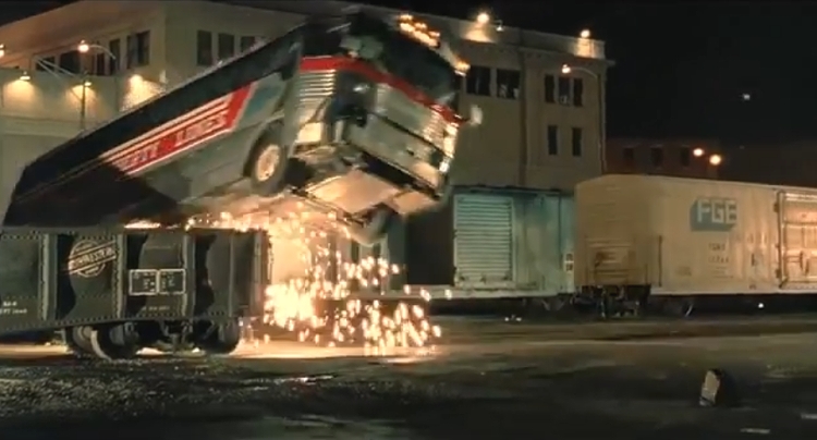 Red Heat exploding bus