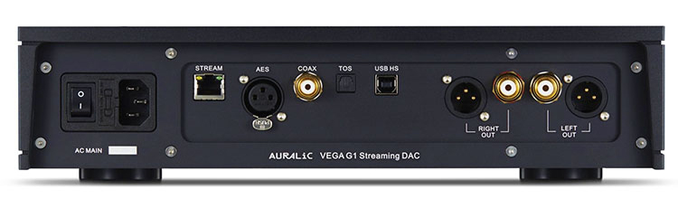 Auralic Vega G1 Streaming DAC Back Panel