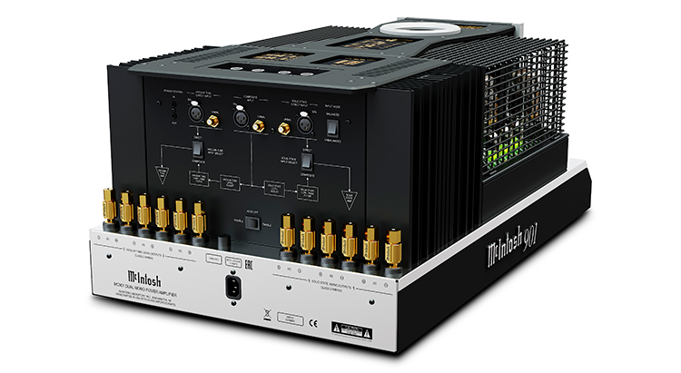 MC901 Dual Mono Amplifier Back