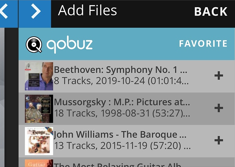Qobuz Music List