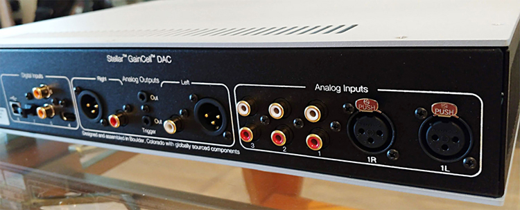 PS Audio Stellar GainCell Preamplifier/DAC back view