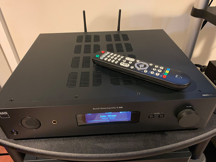 NAD C 658 BluOS Streaming DAC Remote Control