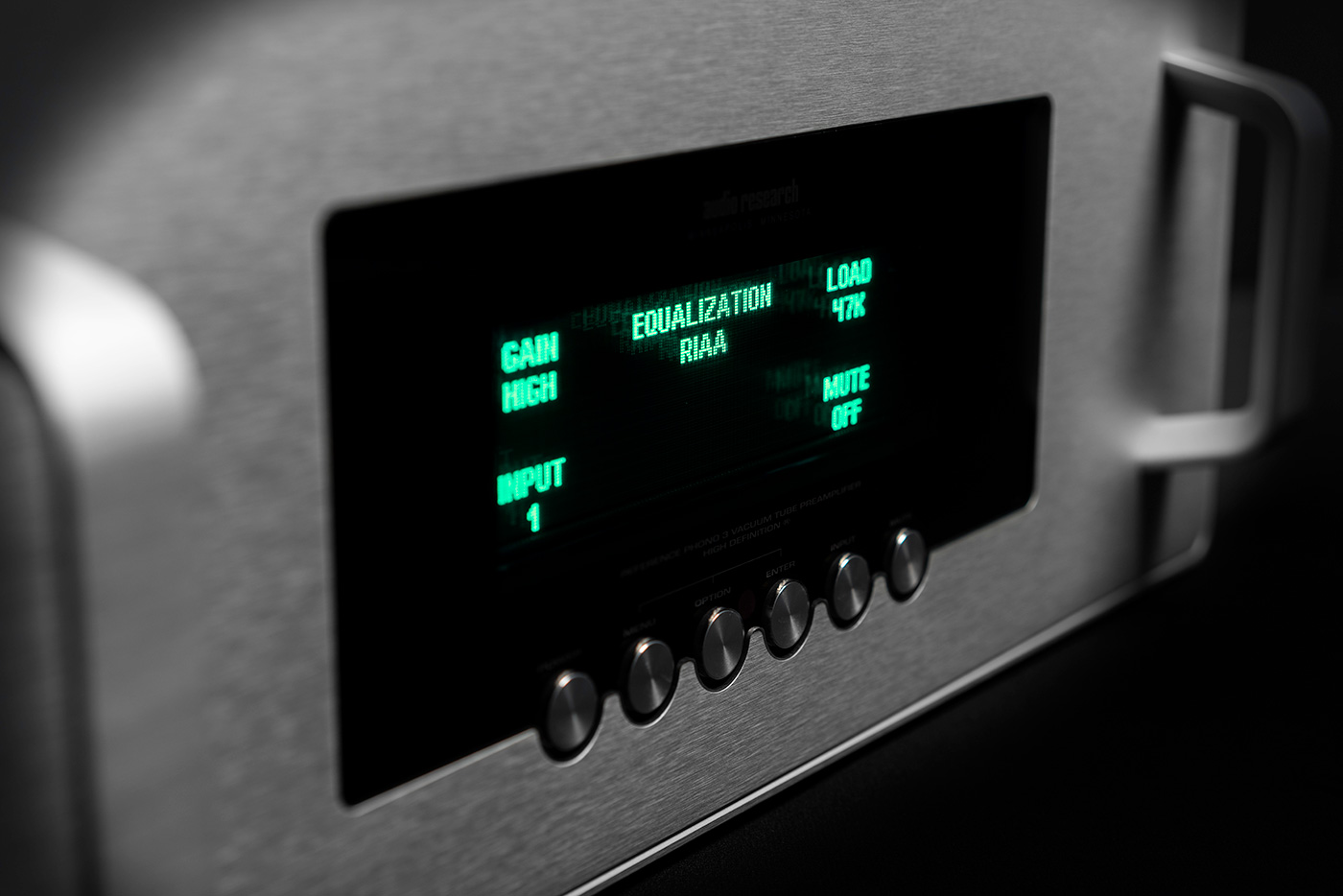 Close up Phono Stage Preamp Screen