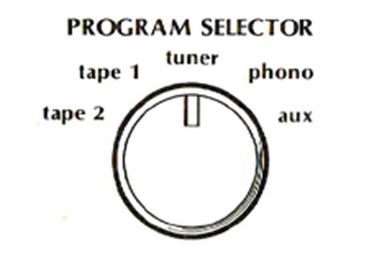 Program Selector Knob