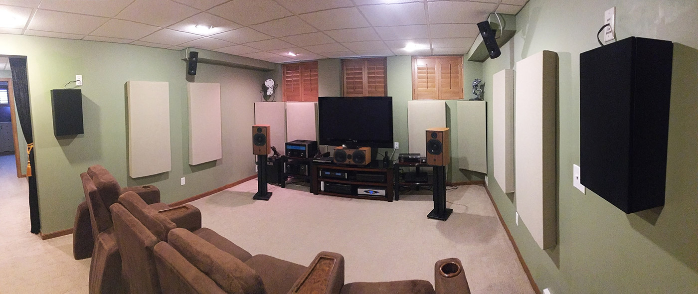 Room with ATC 5.1 Home Theater Speaker System