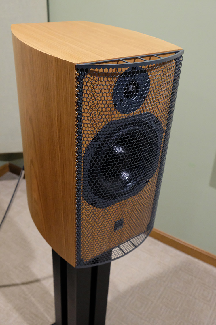 ATC 5.1 Home Theater Speakers caged vertically
