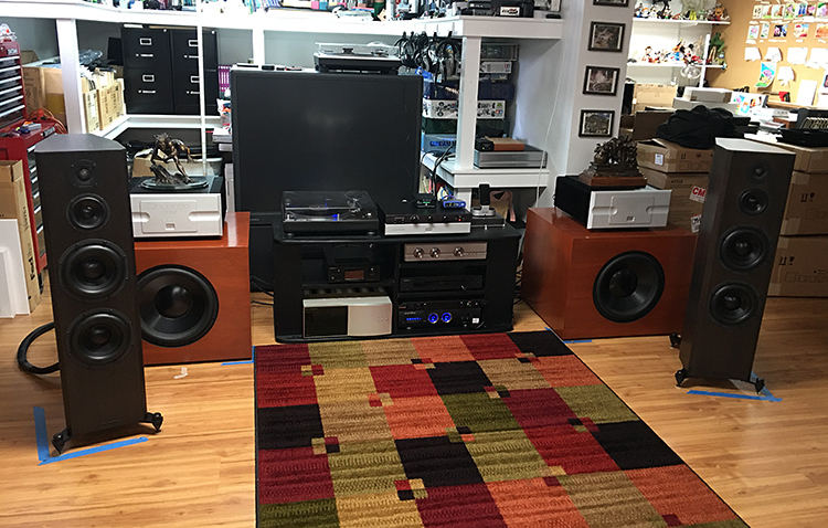 Bryston Middle T Active Speakers Setup