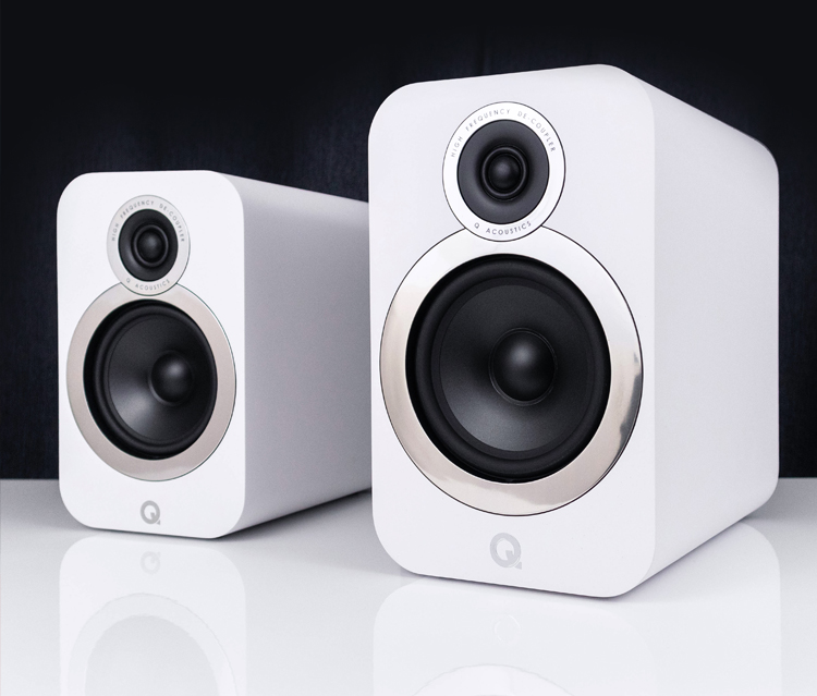 Q Acoustic Speakers Side by Side