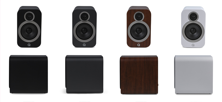 Q Accoustic Speakers In Different Colors