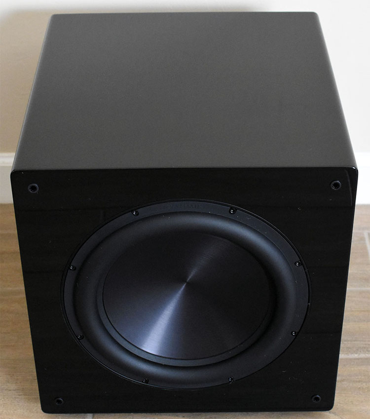 Rythmik F12SE subwoofer – front view with grille off