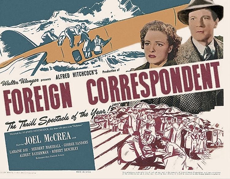 Foreign Correspondent, Criterion Collection, BluRay, 2014 (Film Release 1940)