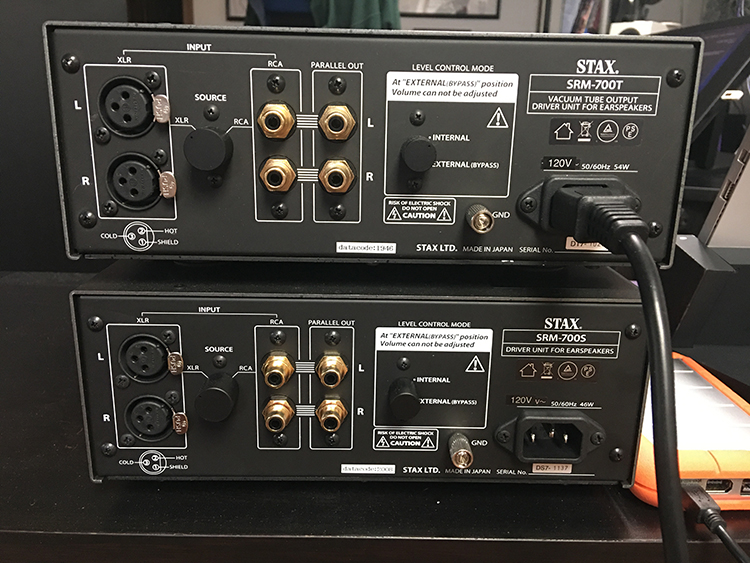 SRM-700T and 700S Amplifiers Back