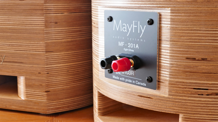 Close Up of MayFly Audio Systems Back