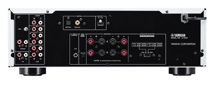 Yamaha A-S301 Integrated Amplifier Back