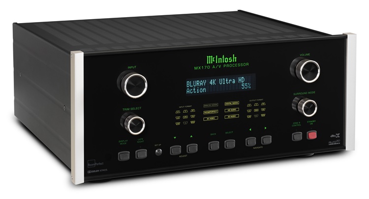 McIntosh MX170 Surround Sound Processor Three Quarter View