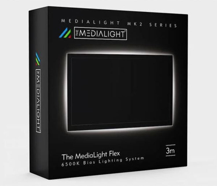 The MediaLight Flex Mk2 6500K LED Bias Lighting System Closeup