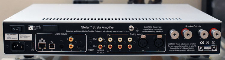  PS Audio Stellar Strata rear panel