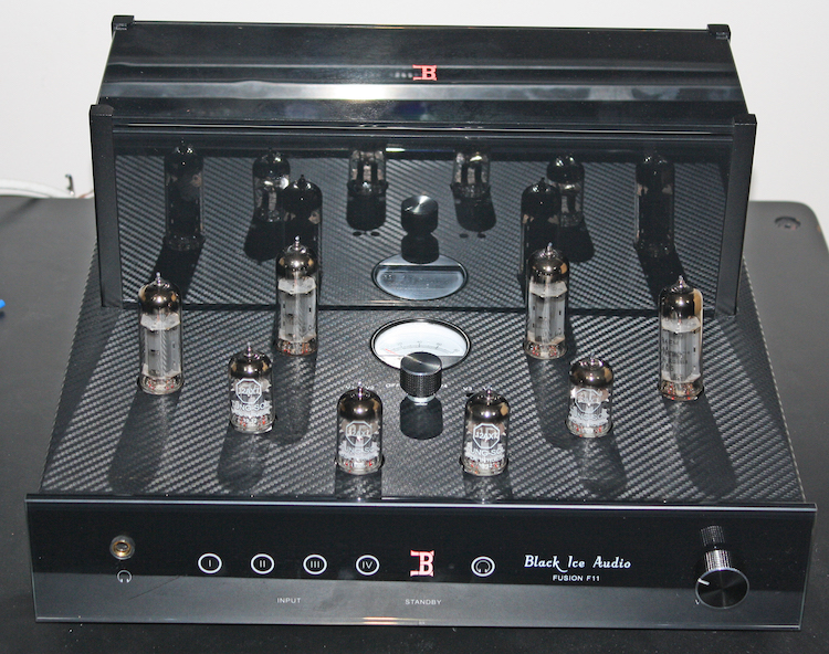 Black Ice Fusion F11 Vacuum Tube Integrated Amplifier Lights