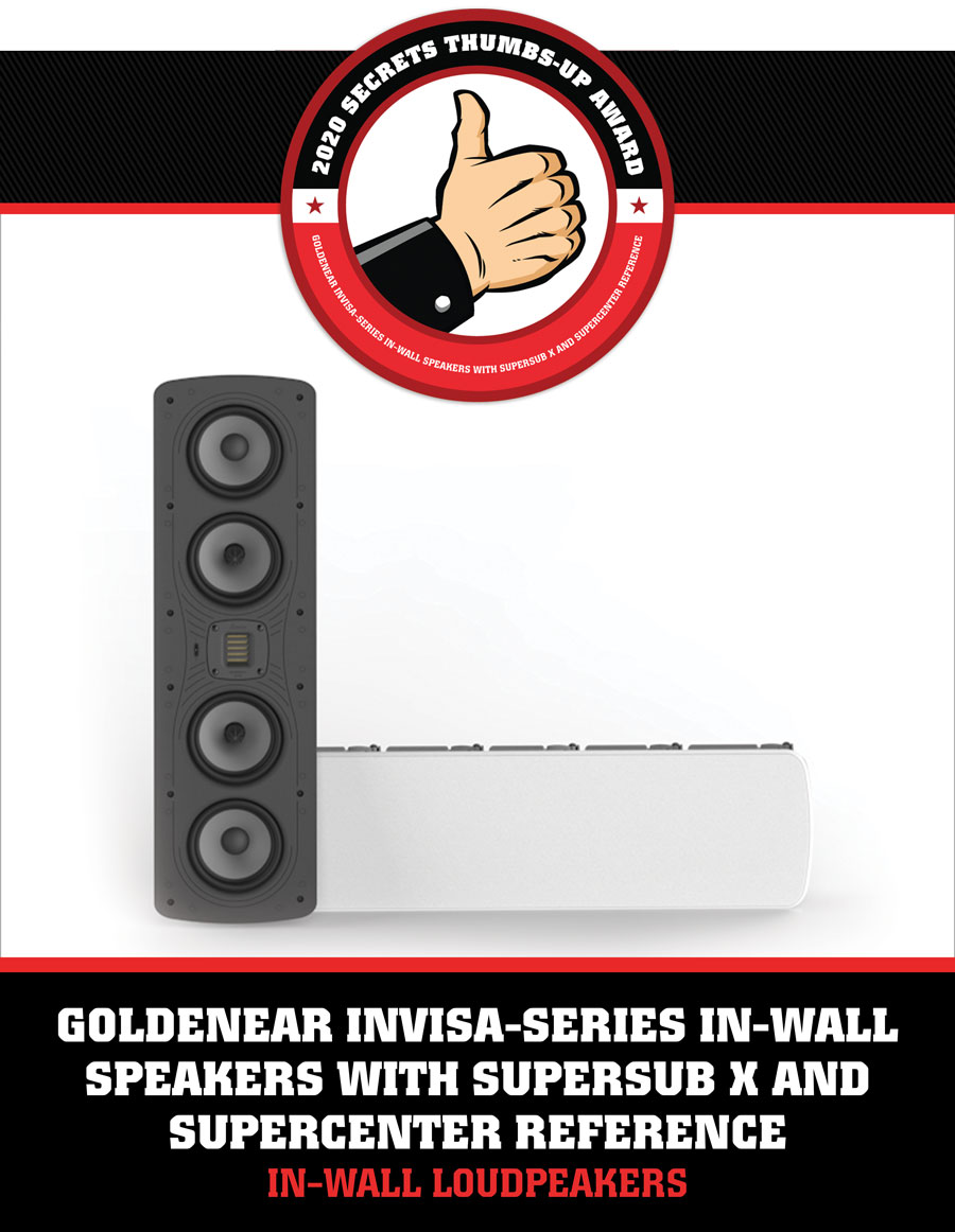 GoldenEar Invisa-Series In-Wall Speakers with SuperSub X and SuperCenter Reference