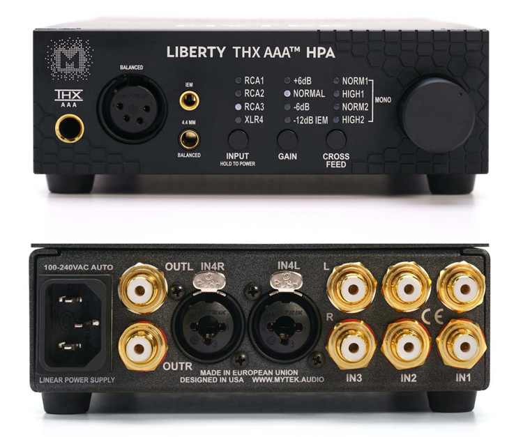 Liberty THX AAA™ HPA Analog Headphone Amplifier front and back