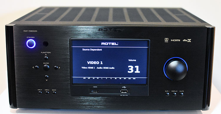 Rotel RAP-1580MKII in operation