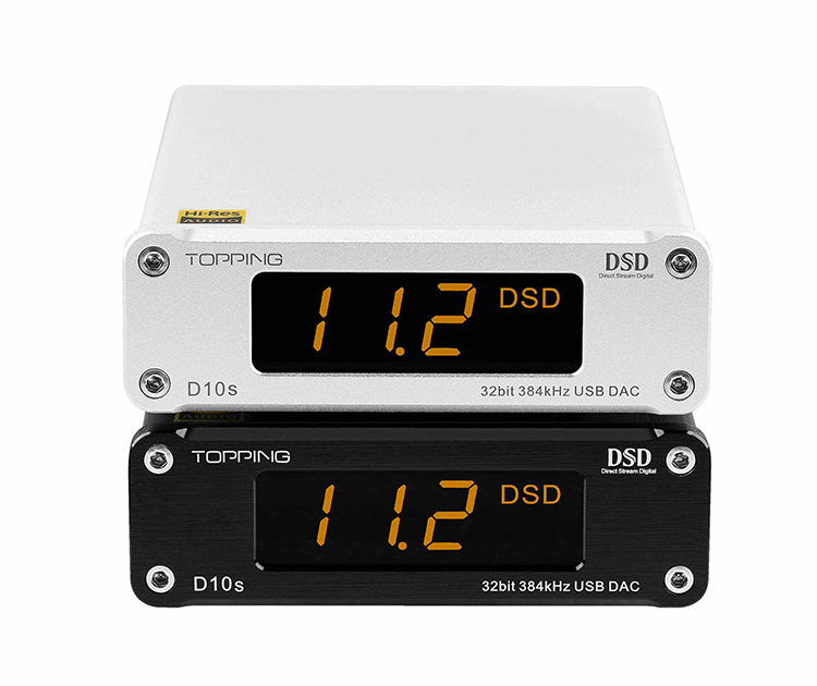 Topping D10s USB DAC and USB to SPDIF Converter stacked