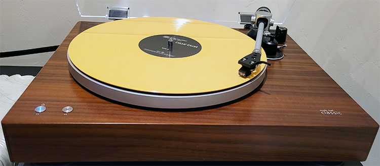 Music Hall Classic Turntable playing a vinyl