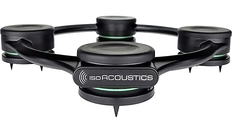 Close-up product image of the ISOacoustics Aperta Sub Isolator with carpet spikes