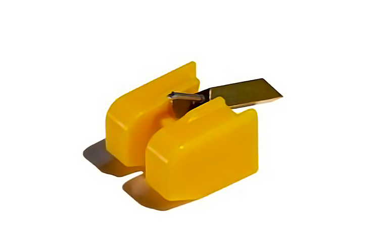 Product image of the RS78 stylus in yellow plastic and metal