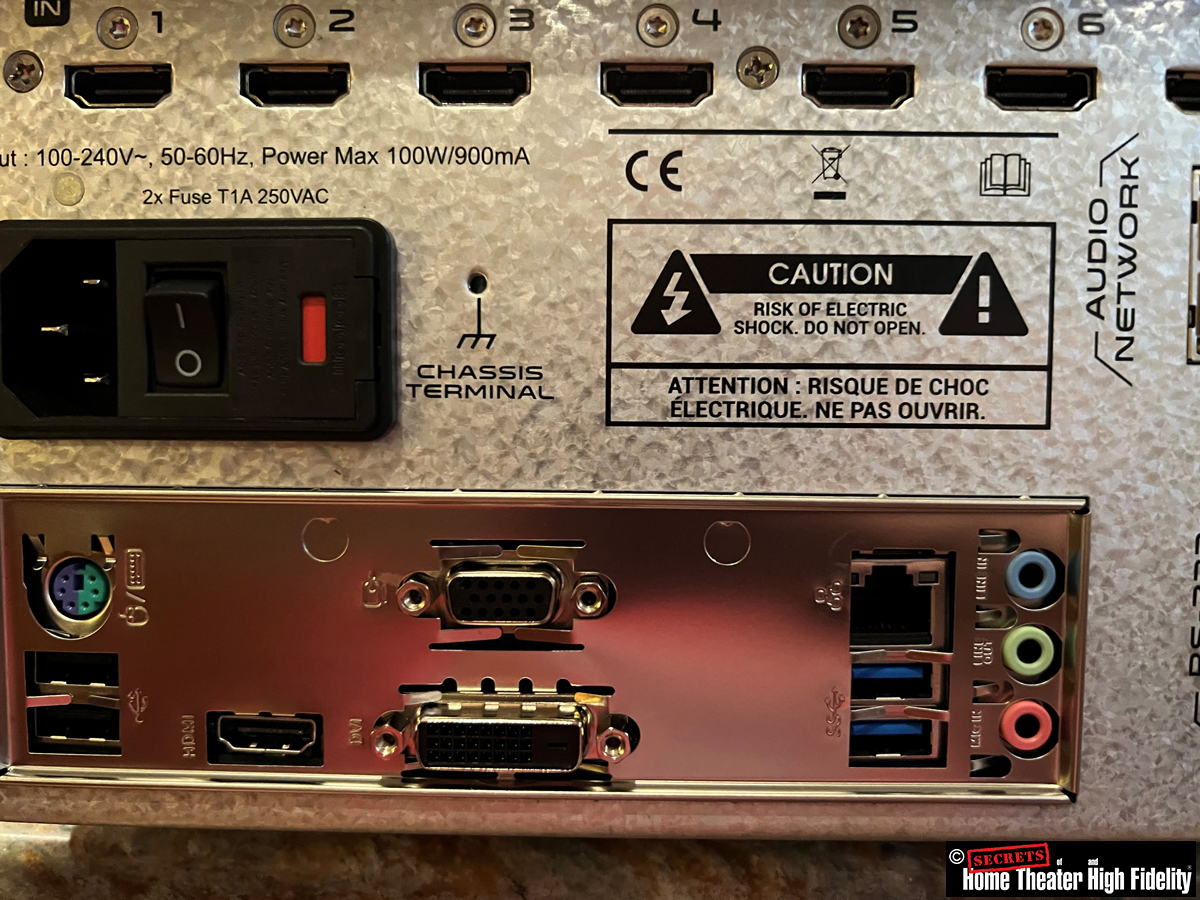 Trinnov Audio Altitude16 Rear Panel PC connectors