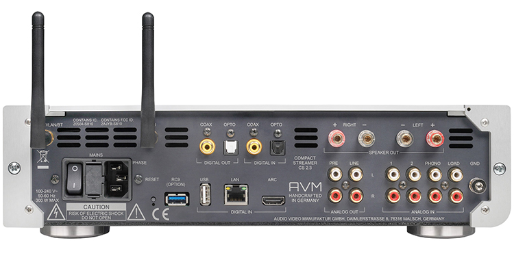 AVM CS 2.3 Silver Streaming Receiver Rear Dec. 2021 Figure 4