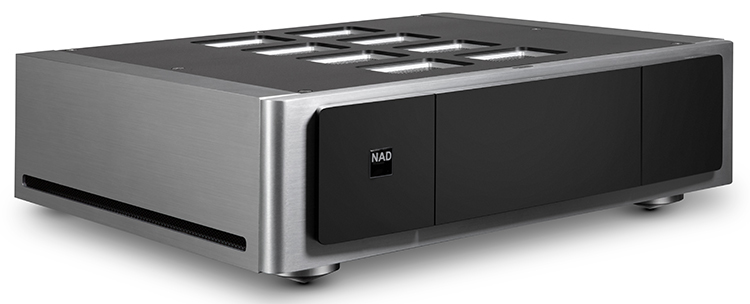 NAD M23 Hybrid Digital Stereo Power Amplifier Angle View Figure 3