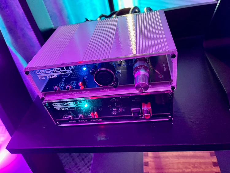 Headphone amplifier and DAC by Geshelli Labs at Florida Audio Expo 2022