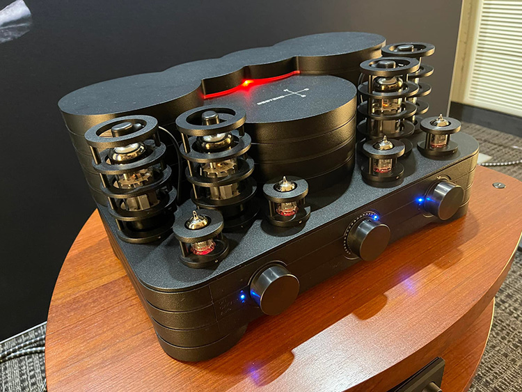 Zoomed in viewpoint of a highlighted product through Muraudio of Canada at Florida Audio Expo 2022