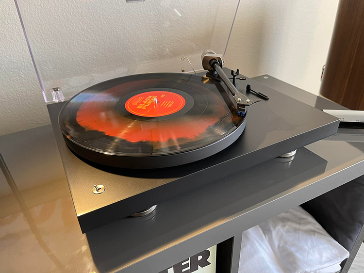 Angle view image taken of a Pro-Ject Audio Systems product at the Florida Audio Expo 2022