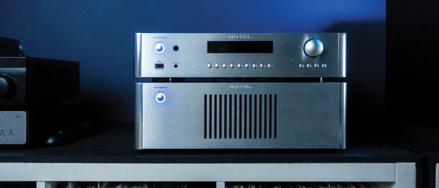 Rotel RC-1572MKII Stereo Preamplifier and RB-1582MKII Power