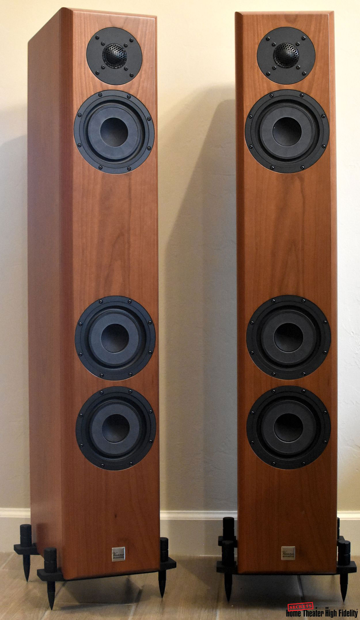 Vienna Acoustics Beethoven Baby Grand Reference speakers with grilles off