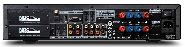 NAD C 389 Hybrid Digital DAC Amplifier Rear View