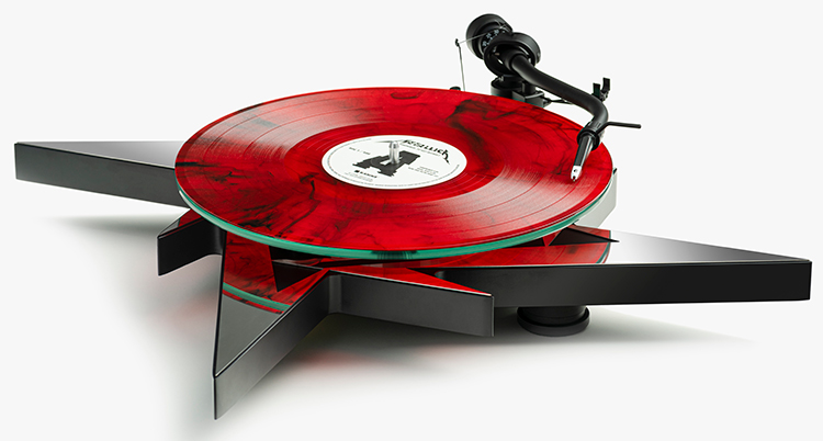 Metallica Limited Edition Turntable from Pro-Ject (Zoomed in view)