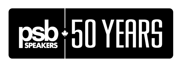 PSB Speakers 50th Year Anniversary Logo