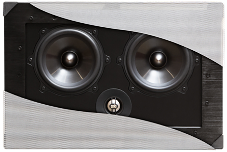 PSB Speakers W-LCR In-Ceiling Speaker Front view with cutaway grille