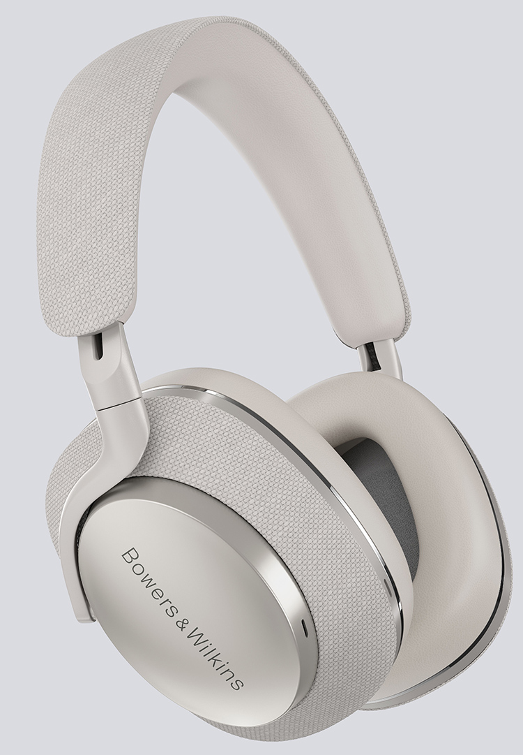 Bowers and Wilkins Px7 S2 Active Noise Cancelling Wireless Headphone Grey Finish Side View