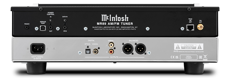 McIntosh MR89 AM/FM Tuner Back View