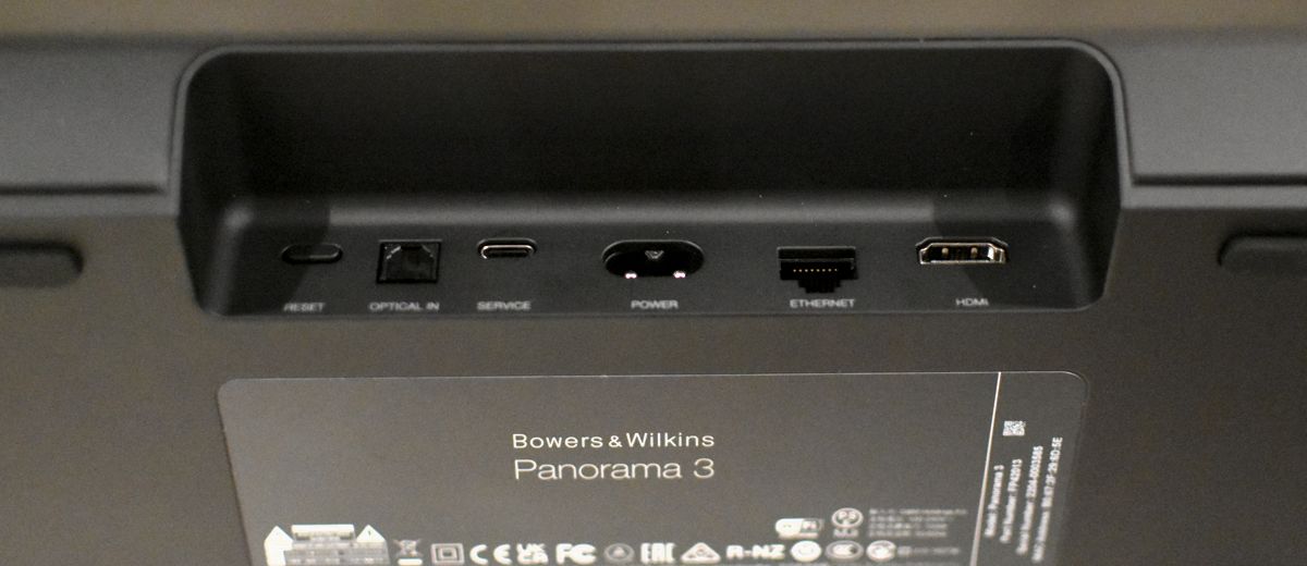 Figure 5 – B&W Panorama 3 connectors